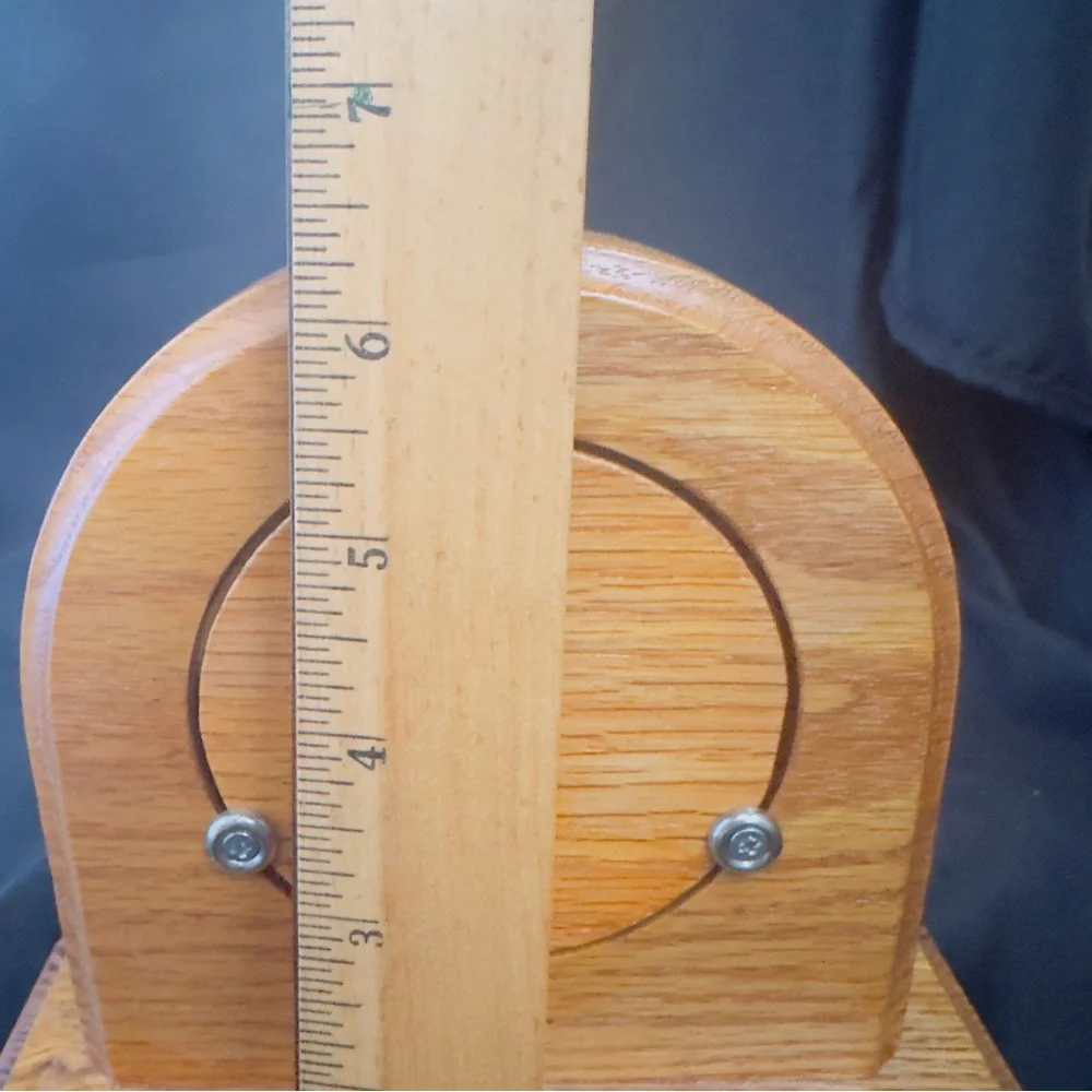 Arched Wood Look Analog Mantel Clock, Roman Numerals Black Face Second Hand